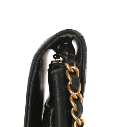 Chanel Calfskin Quilted Boy Wallet On Chain WOC Black 14 of 15