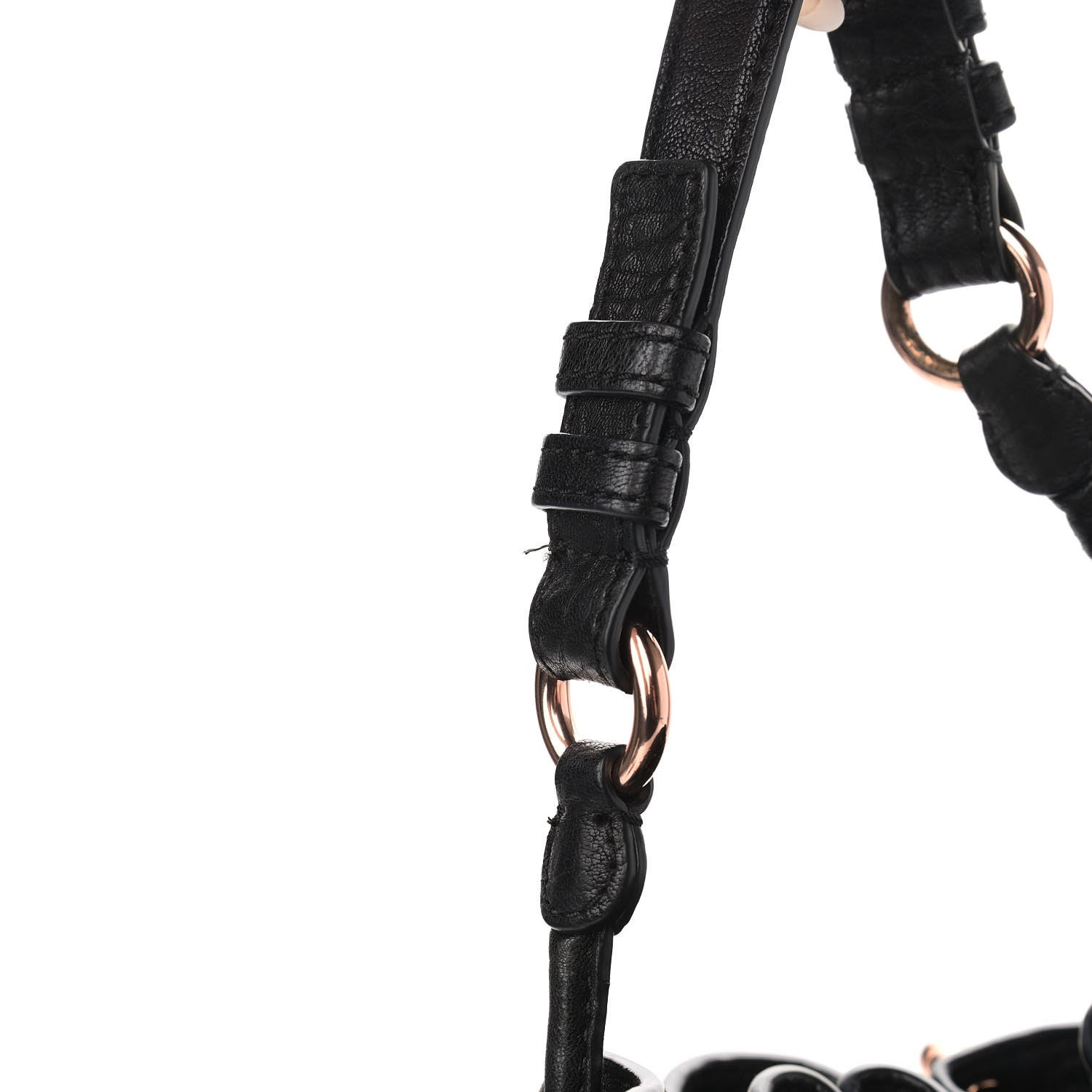 Alexander Wang Pebbled Lambskin Diego Bucket Black Rose Gold Hardware 12 of 13
