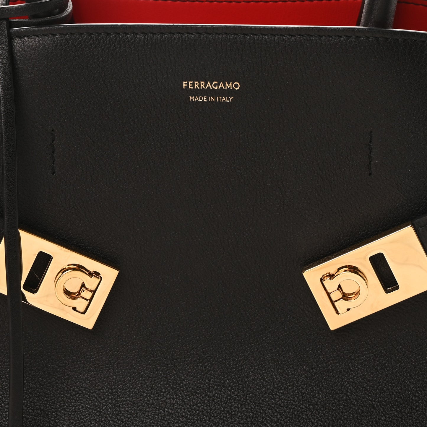 Calfskin Small Hug Bag Black