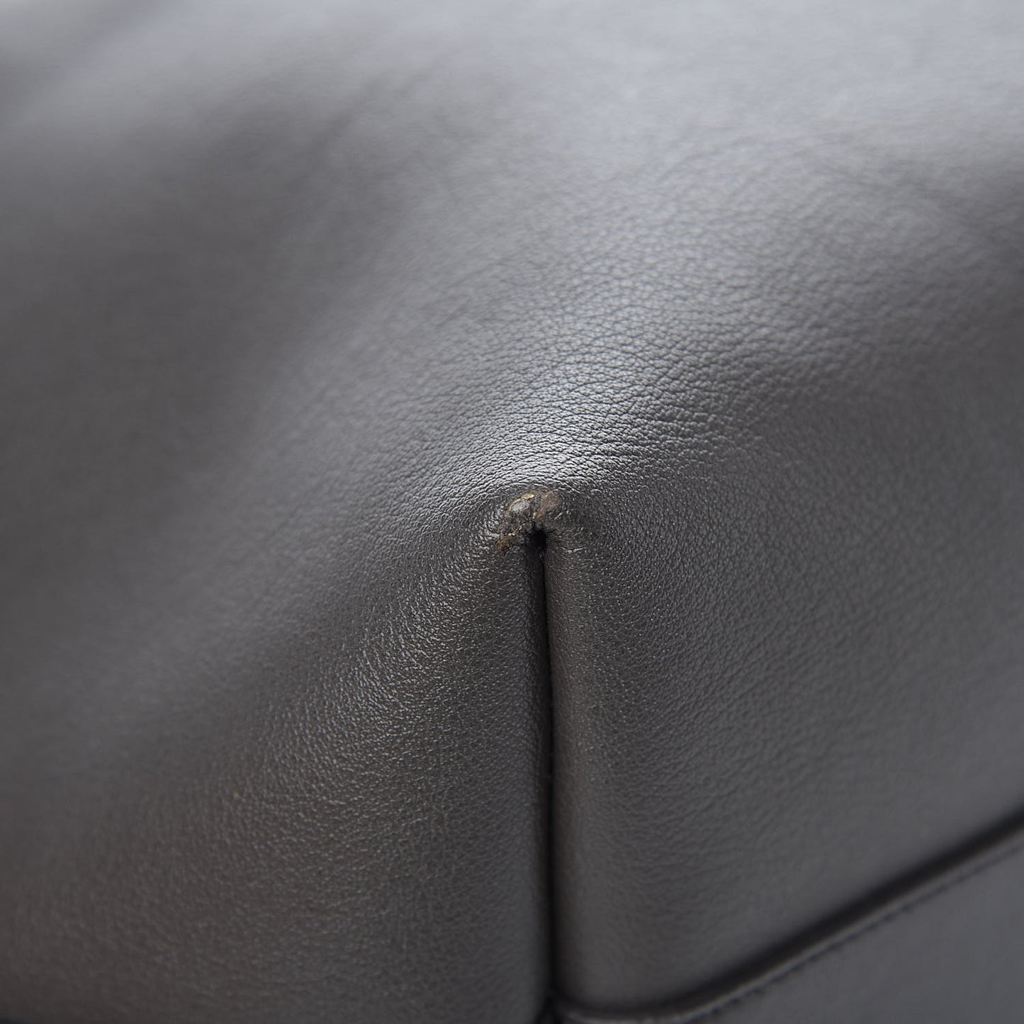 Calfskin Large Shopping Tote Dark Grey