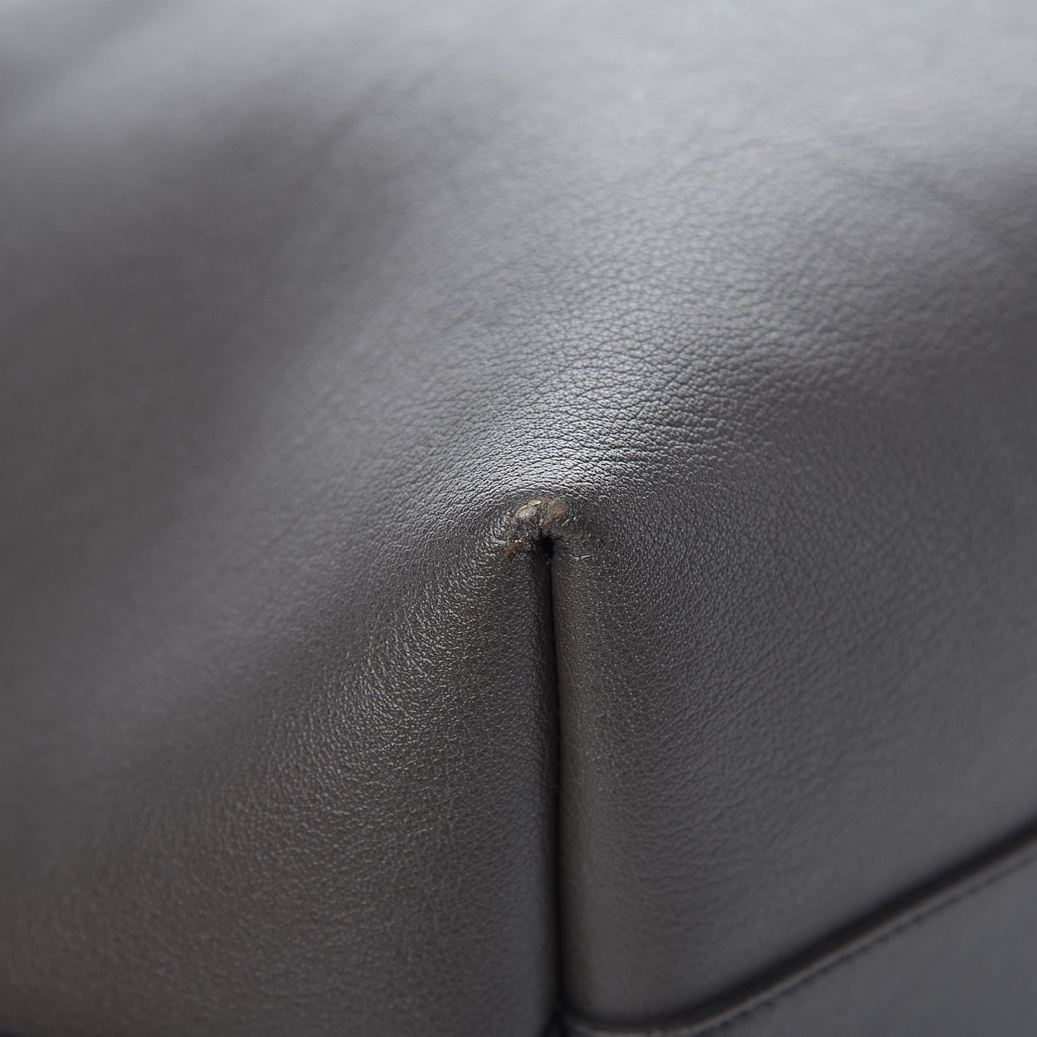 Saint Laurent Calfskin Large Shopping Tote Dark Grey 16 of 17