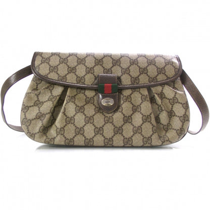 Gucci Monogram Pleated Shoulder Bag 1 of 9