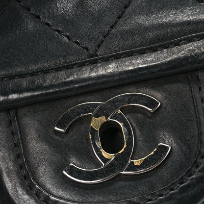 Chanel Washed Lambskin Accordion Flap Black 6 of 7