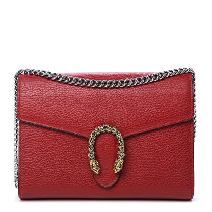 Gucci Calfskin Mini Dionysus Chain Wallet Hibiscus Red 1 of 12