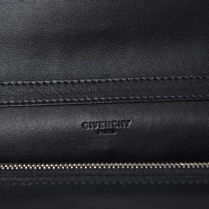 Givenchy Calfskin Cross Embellished Pandora Chain Wallet Black 6 of 8