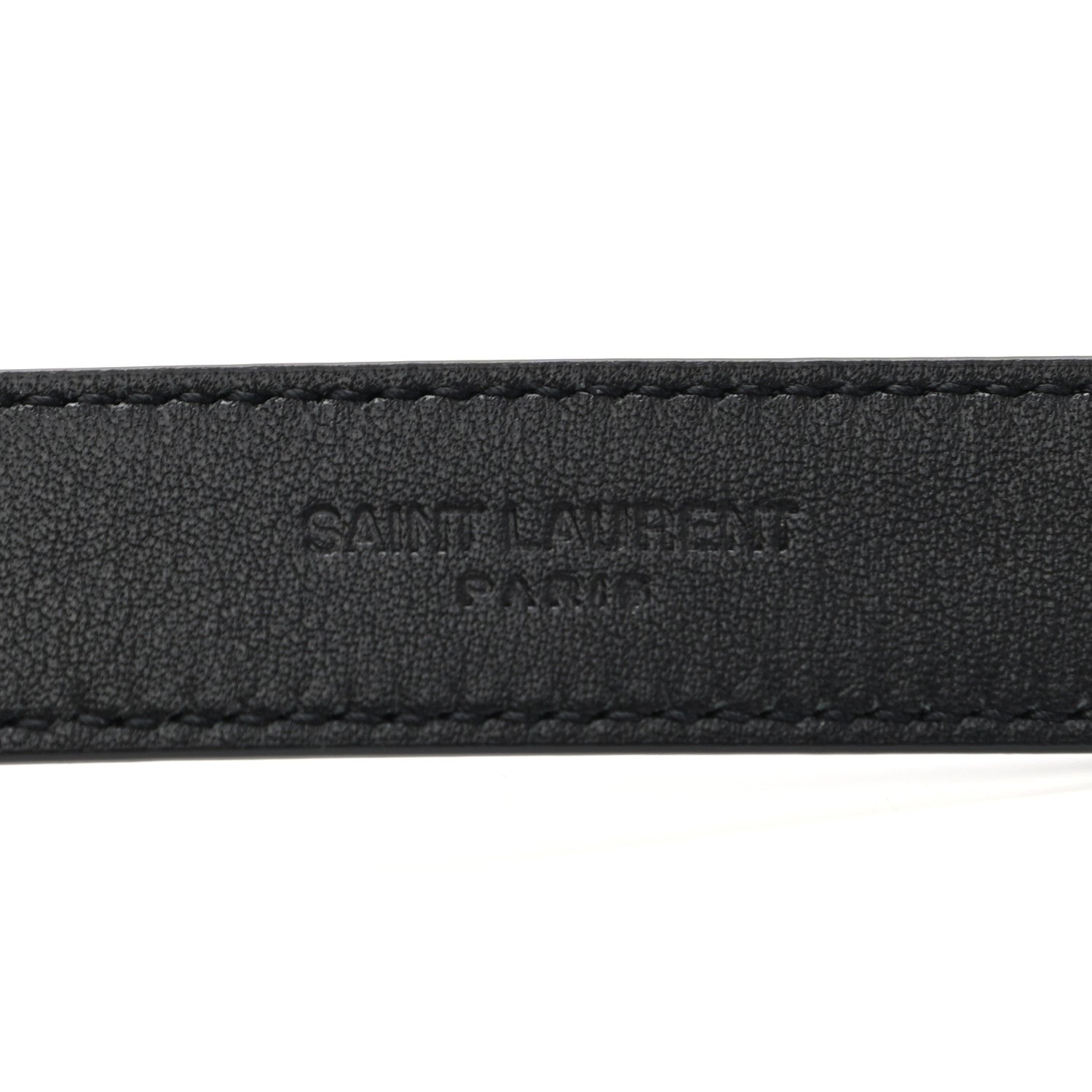 Saint Laurent Smooth Calfskin Monogram Square Buckle Belt 90 36 Black 5 of 7