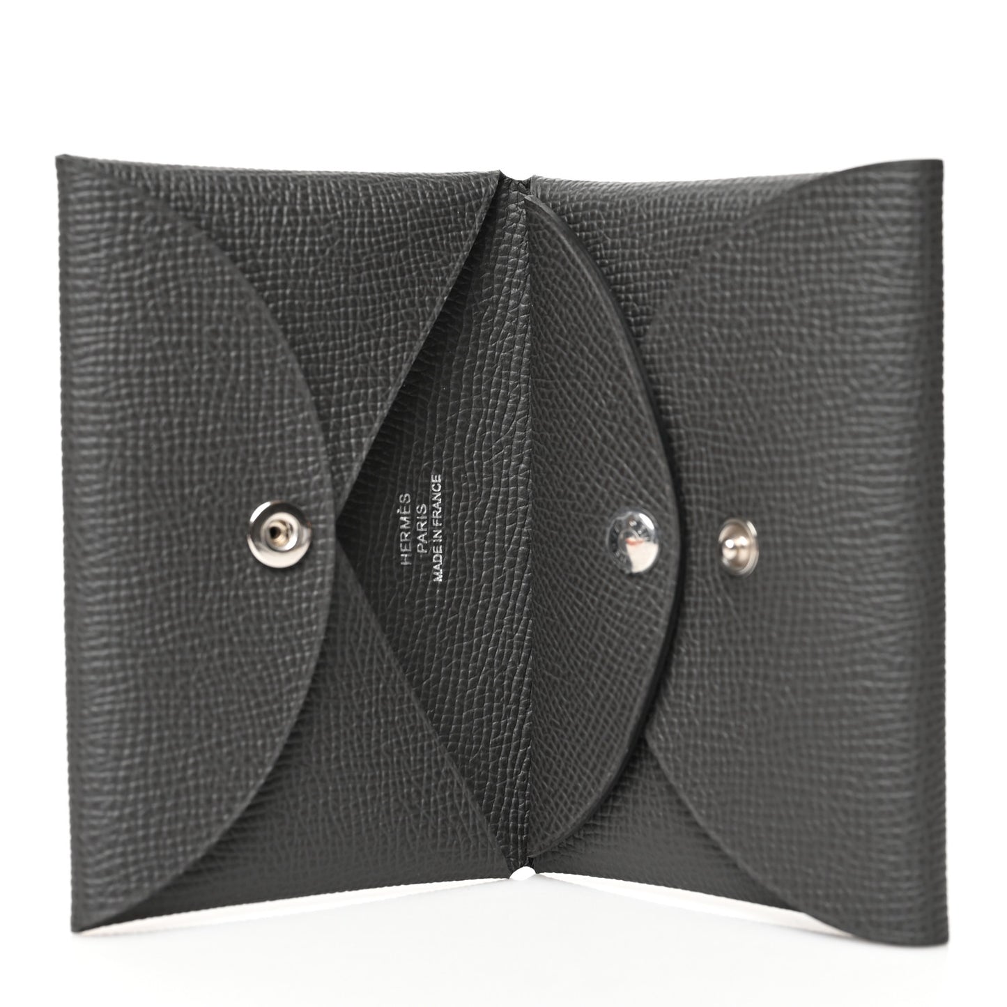 Epsom Calvi Duo Card Case Gris Meyer