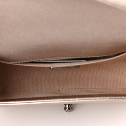 Chanel Metallic Calfskin Crystal Studded Small Boy Flap Light Pink 5 of 11