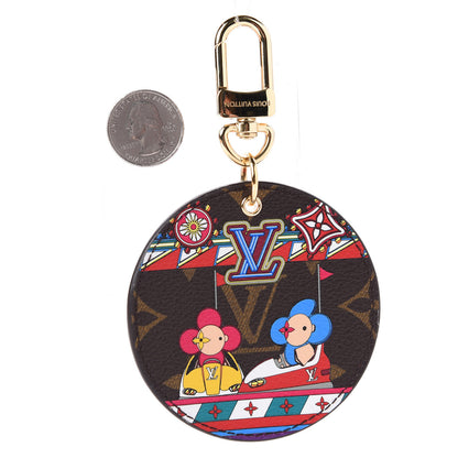 Louis Vuitton Monogram 2020 Christmas Animation Bumper Cars Bag Charm Key Ring Coquelicot 5 of 6