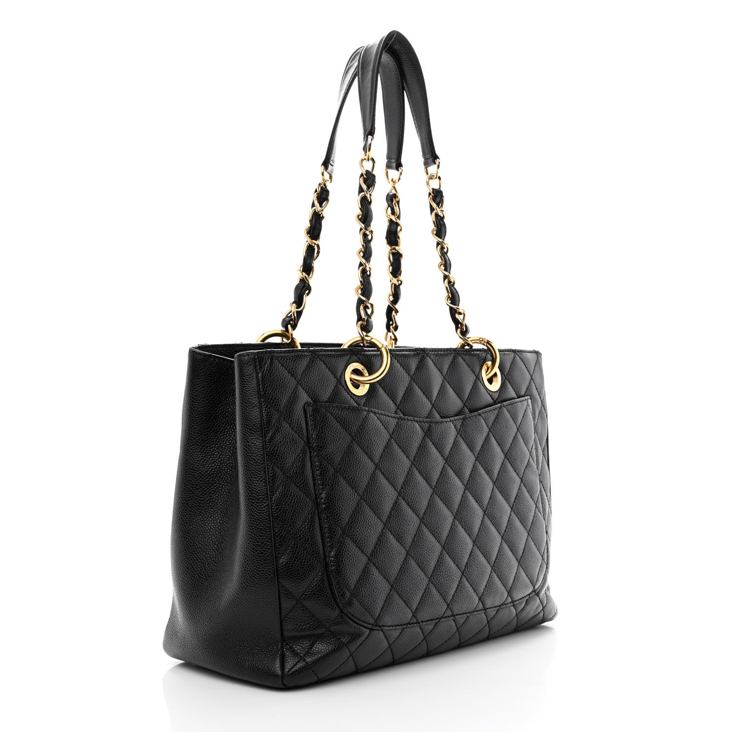 Chanel Caviar Quilted Grand Shopping Tote GST Black 3 of 13