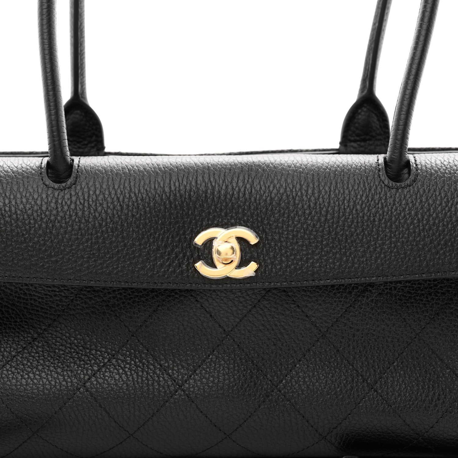 Chanel Grained Calfskin Stitched Urban Essentials Small Shopping Bag Black 8 of 10