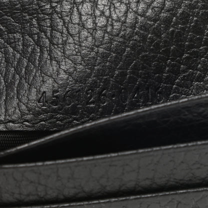 Gucci Pebbled Calfskin GG Marmont Card Case Black 7 of 7