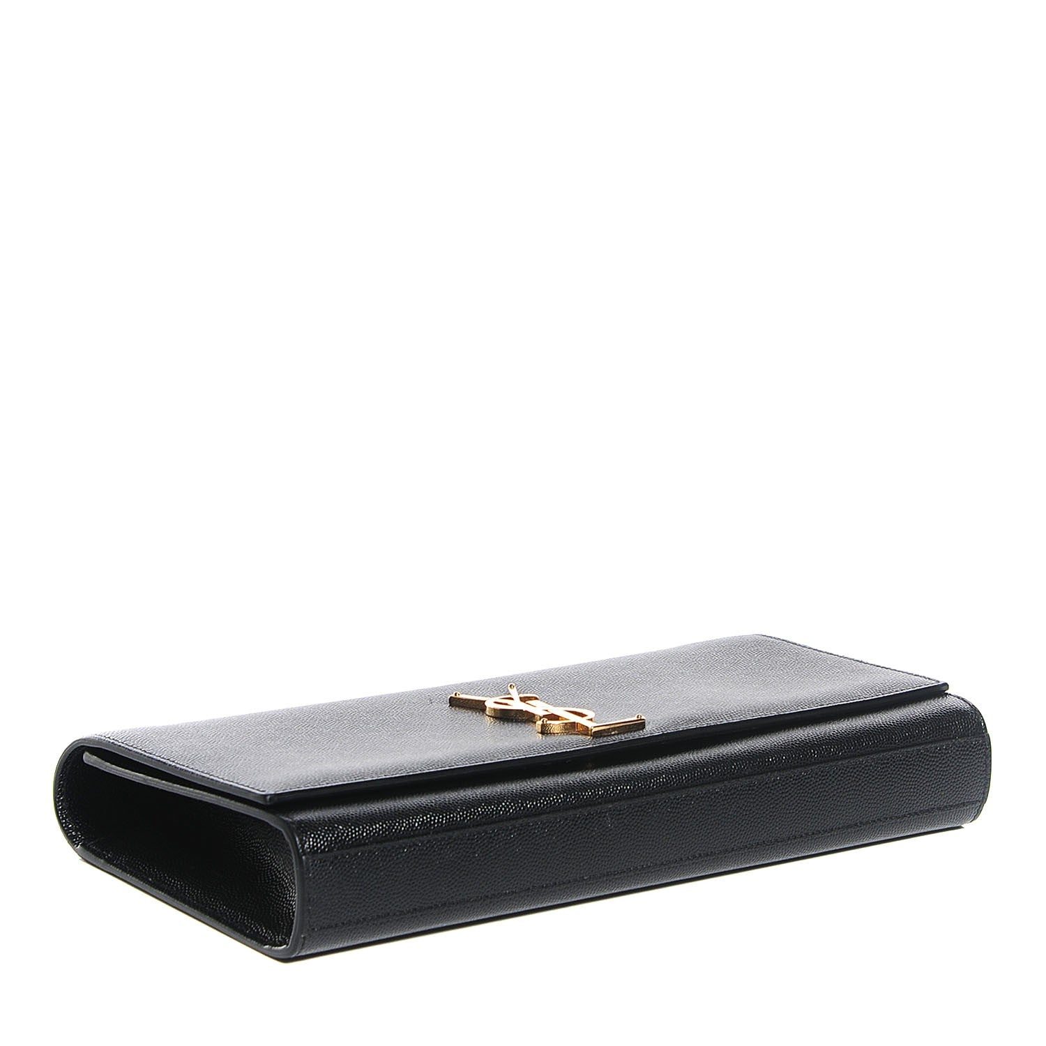 Saint Laurent Grain De Poudre Classic Monogram Clutch Black 4 of 8