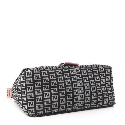 Fendi Zucchino Mama Baguette Navy Pink 4 of 10