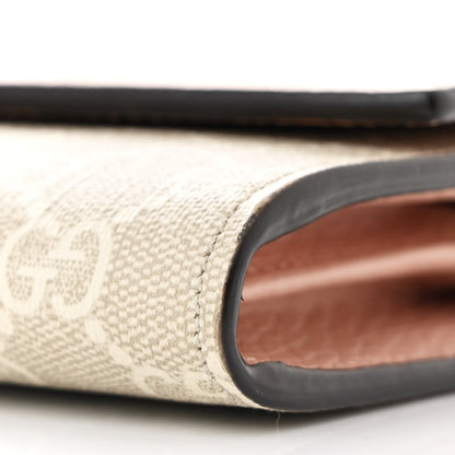 Gucci Dollar Calfskin GG Supreme Monogram Petite GG Marmont Wallet Chain Bag Perfect Pink 10 of 11