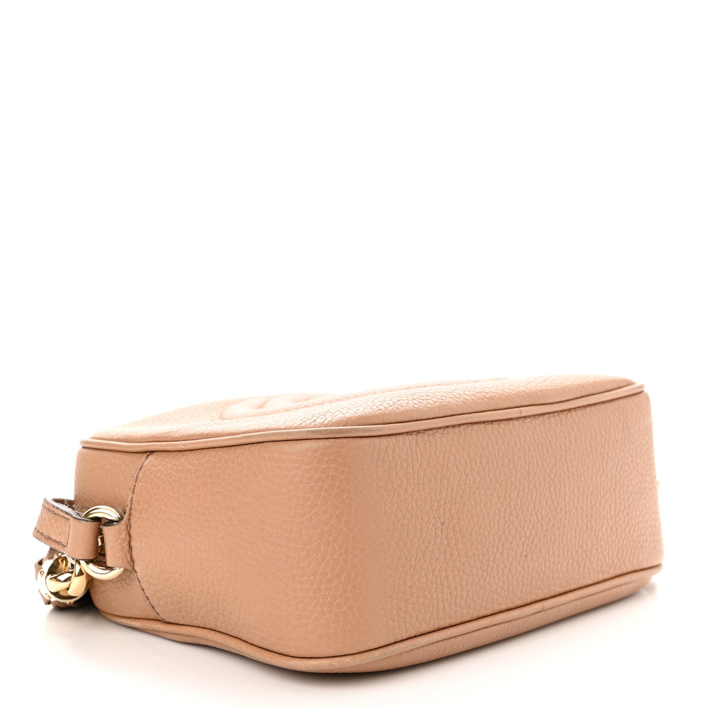 Pebbled Calfskin Small Soho Disco Bag Camelia