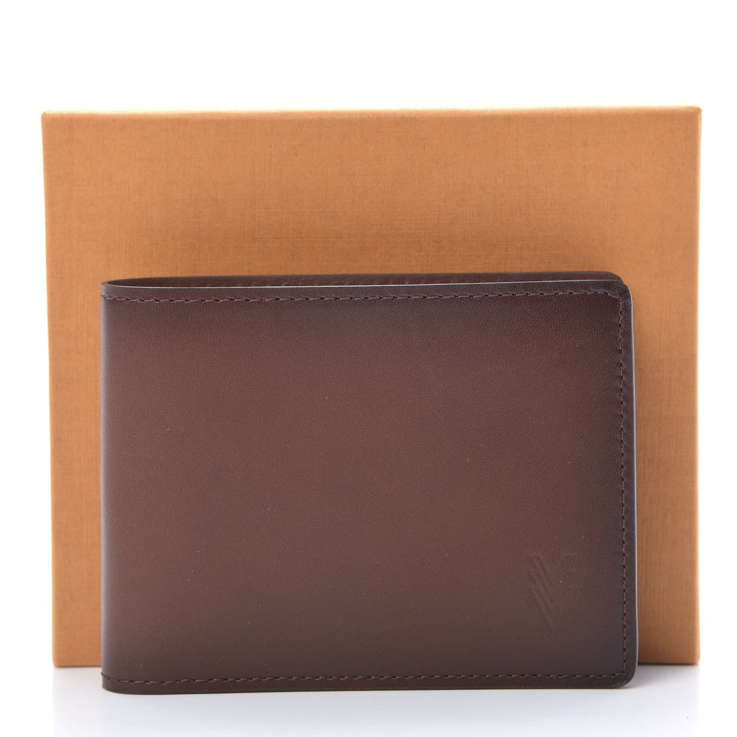 Louis Vuitton Ombre Leather Multiple Wallet Acajou 7 of 7