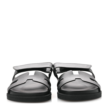 Hermes Calfskin Womens Chypre Sandals 36 Black 3 of 9