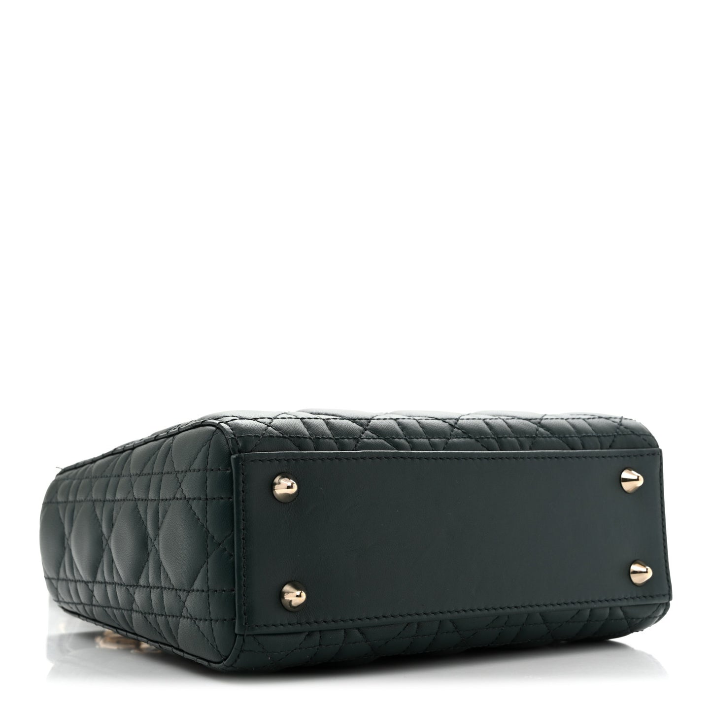 Lambskin Cannage Small My ABCDior Lady Dior Dark Green