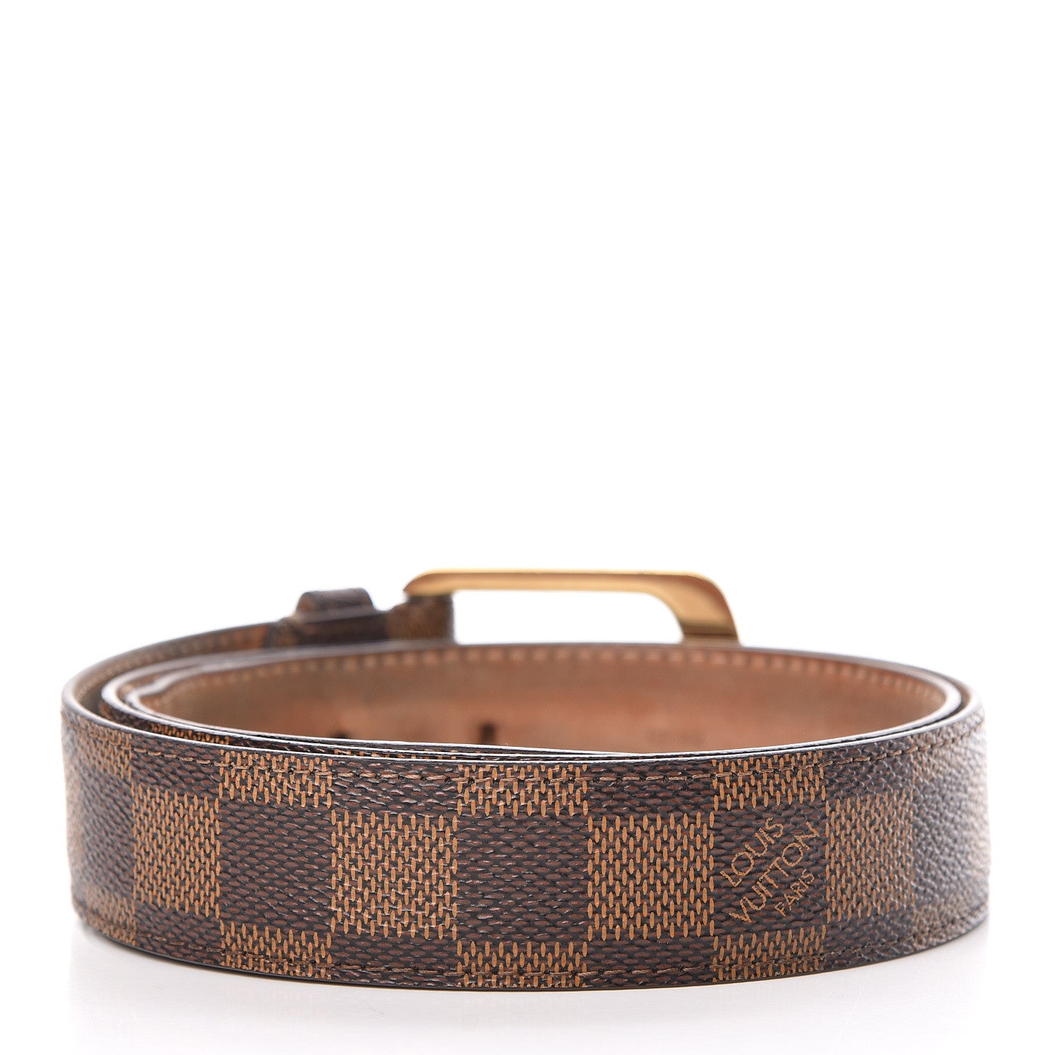 Louis Vuitton Damier Ebene 30mm Ellipse Belt 85 34 3 of 11