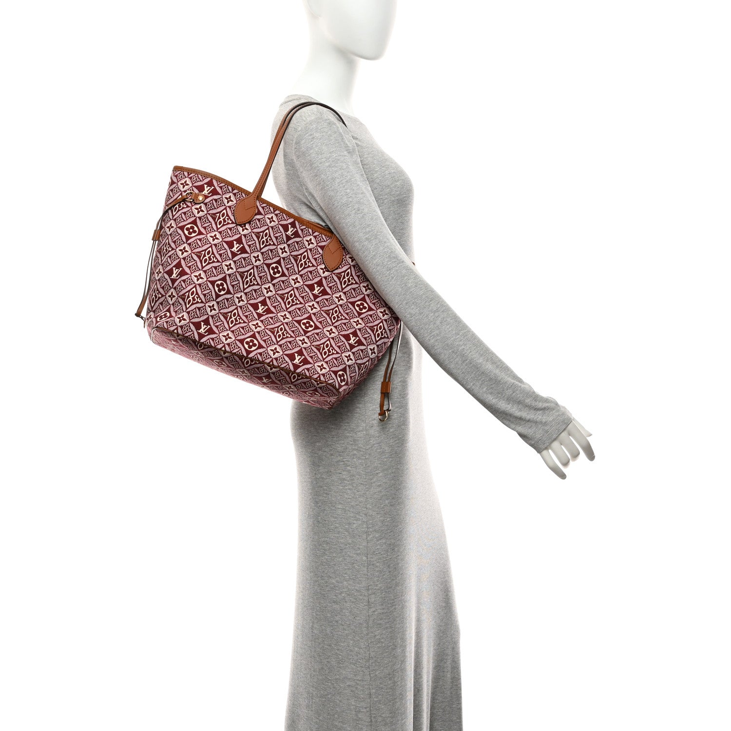 Louis Vuitton Jacquard Since 1854 Neverfull MM Bordeaux 2 of 10