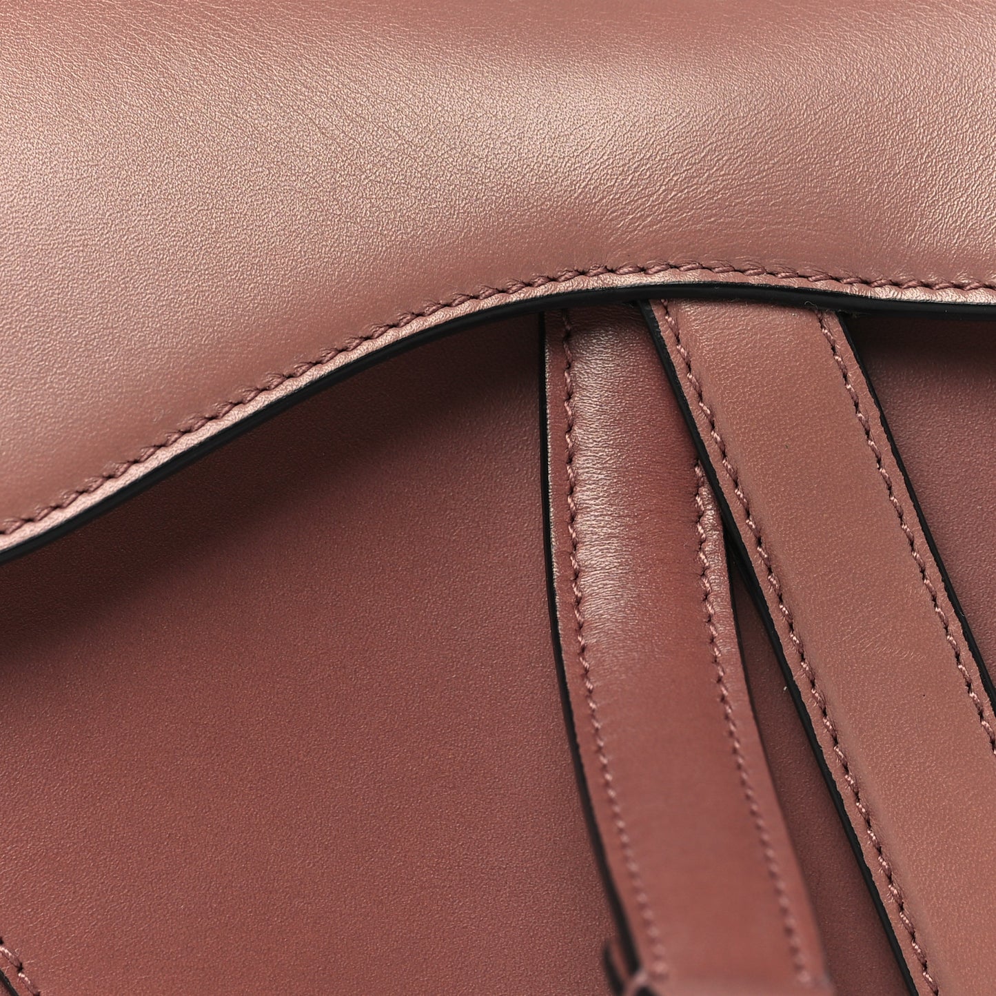 Calfskin Mini Saddle Bag Taupe
