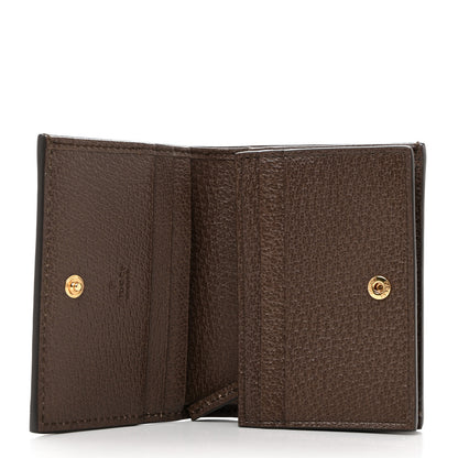 Gucci GG Supreme Monogram Web Ophidia Card Case Beige New Acero 5 of 7