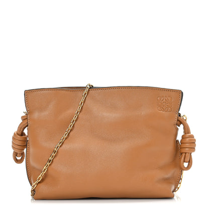 Loewe Calfskin Nano Flamenco Knot Clutch Warm Desert 1 of 8