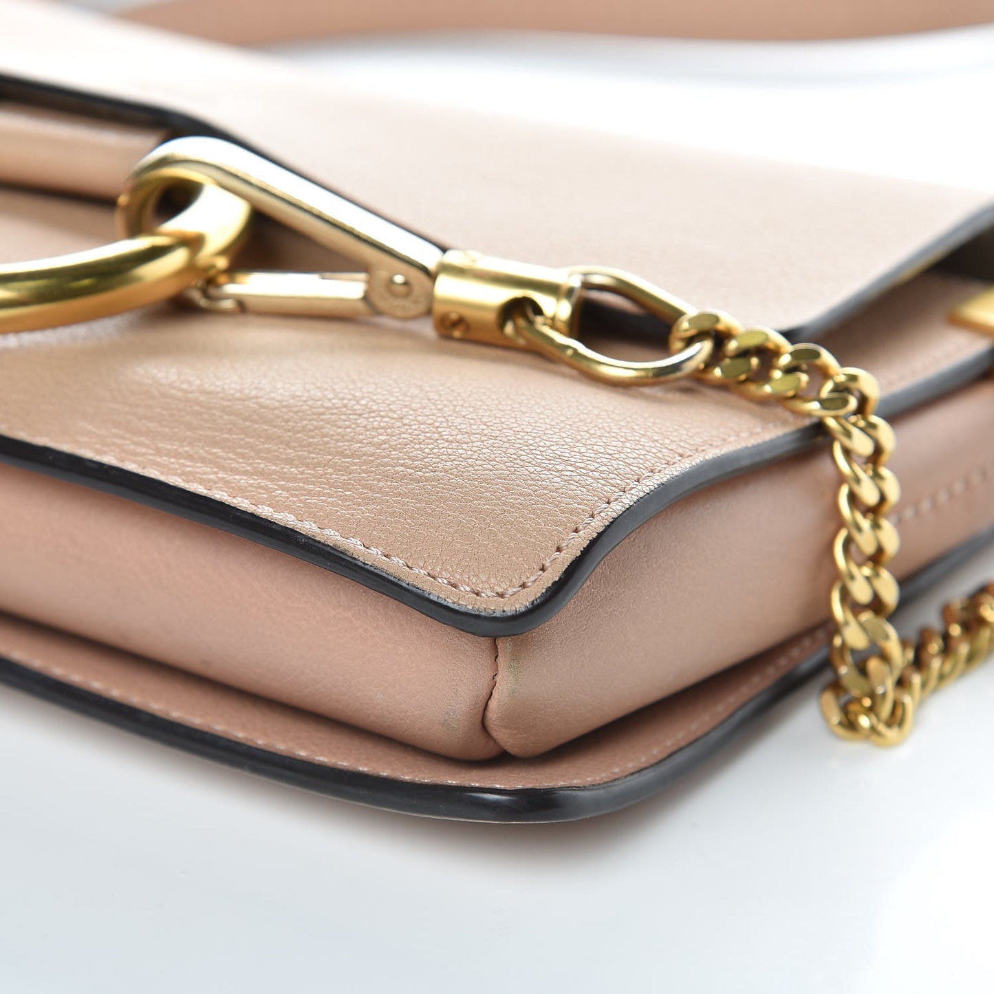 Goatskin Small Faye Shoulder Bag Tan