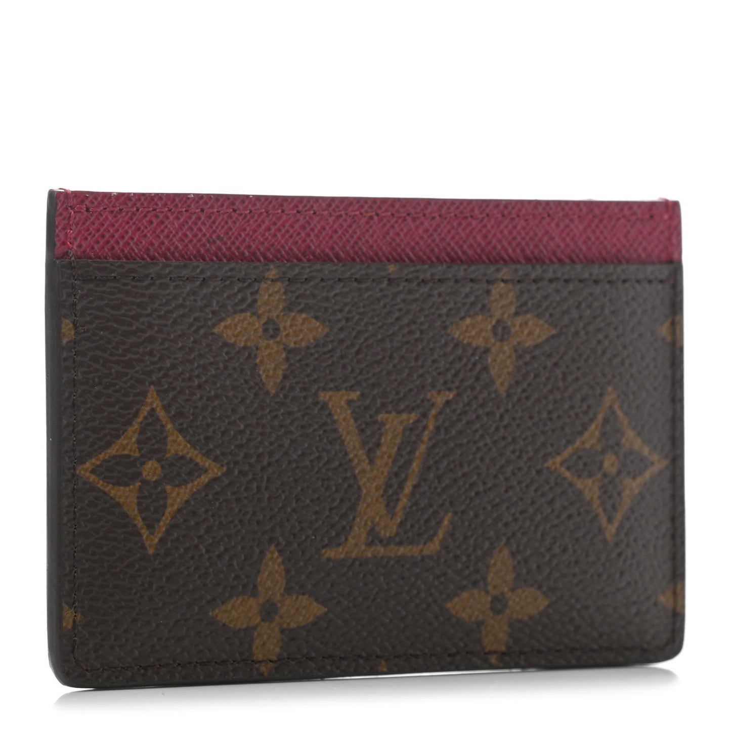Monogram Card Holder Fuchsia