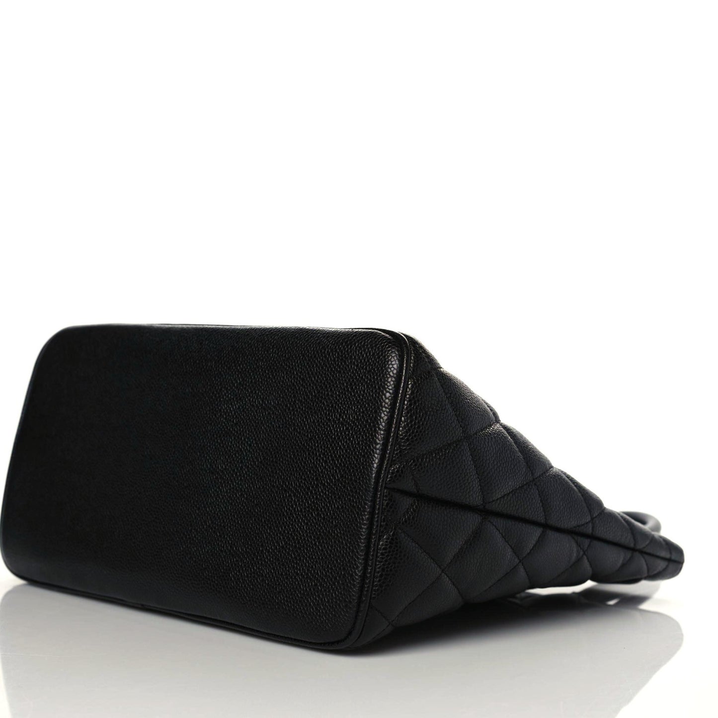 Caviar Quilted Medallion Tote Black