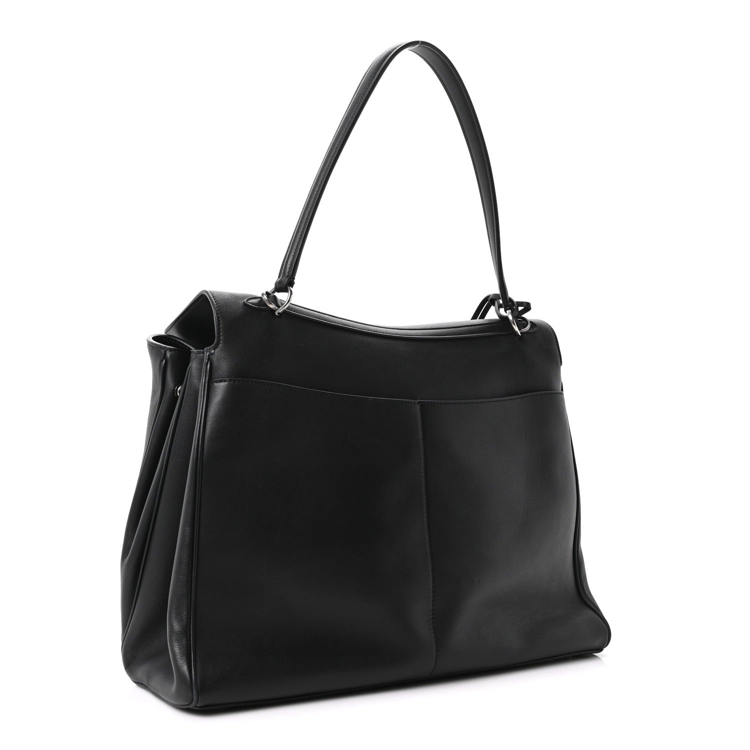 Balenciaga Smooth Calfskin Large Rodeo Top Handle Handbag Black 2 of 9