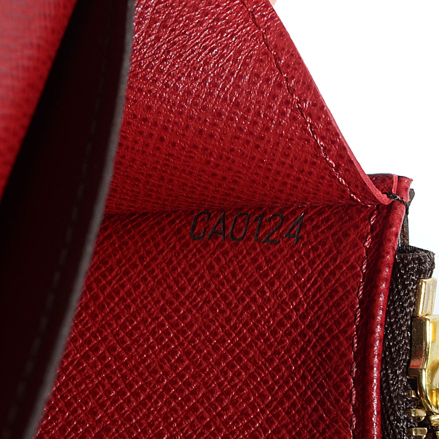 Monogram Emilie Wallet Red
