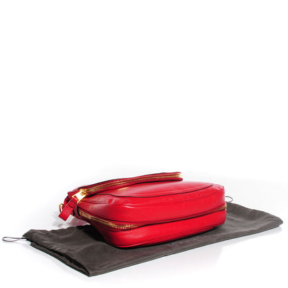 Tom Ford Pebbled Calfskin Large Jennifer Flame Red 4 of 7