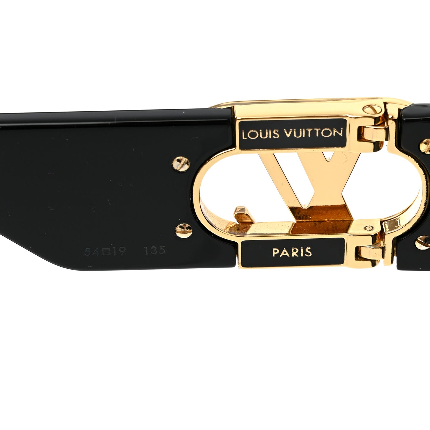 Acetate LV Link Square Sunglasses Z1478E Black