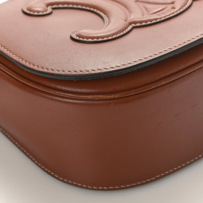 Celine Smooth Calfskin Cuir Triomphe Folco Crossbody Bag Tan 7 of 8