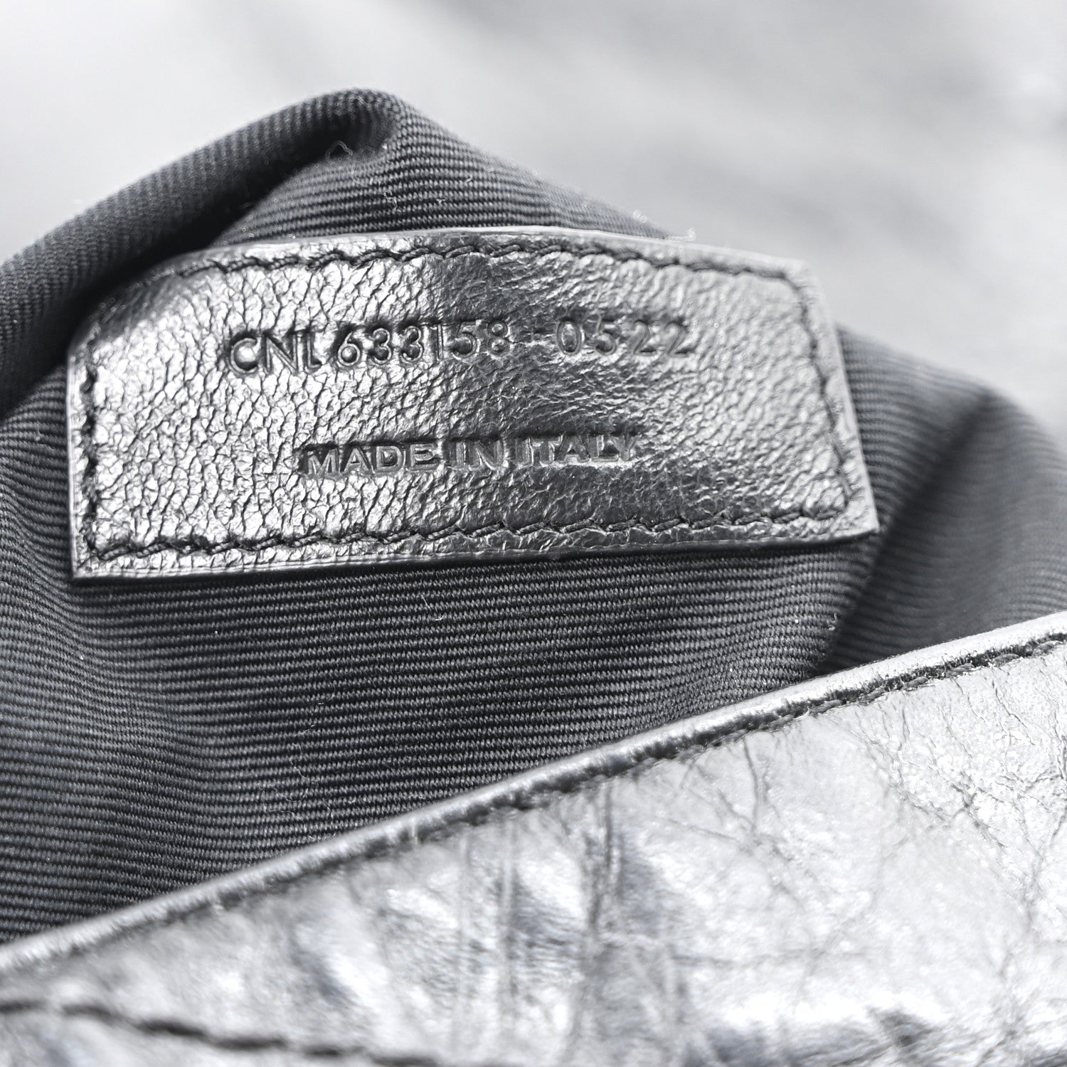 Saint Laurent Crinkled Calfskin Matelasse Monogram Medium Niki Chain Satchel Black 7 of 10