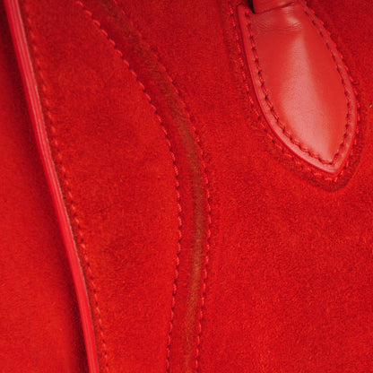 Celine Suede Medium Phantom Luggage Bright Orange 7 of 8