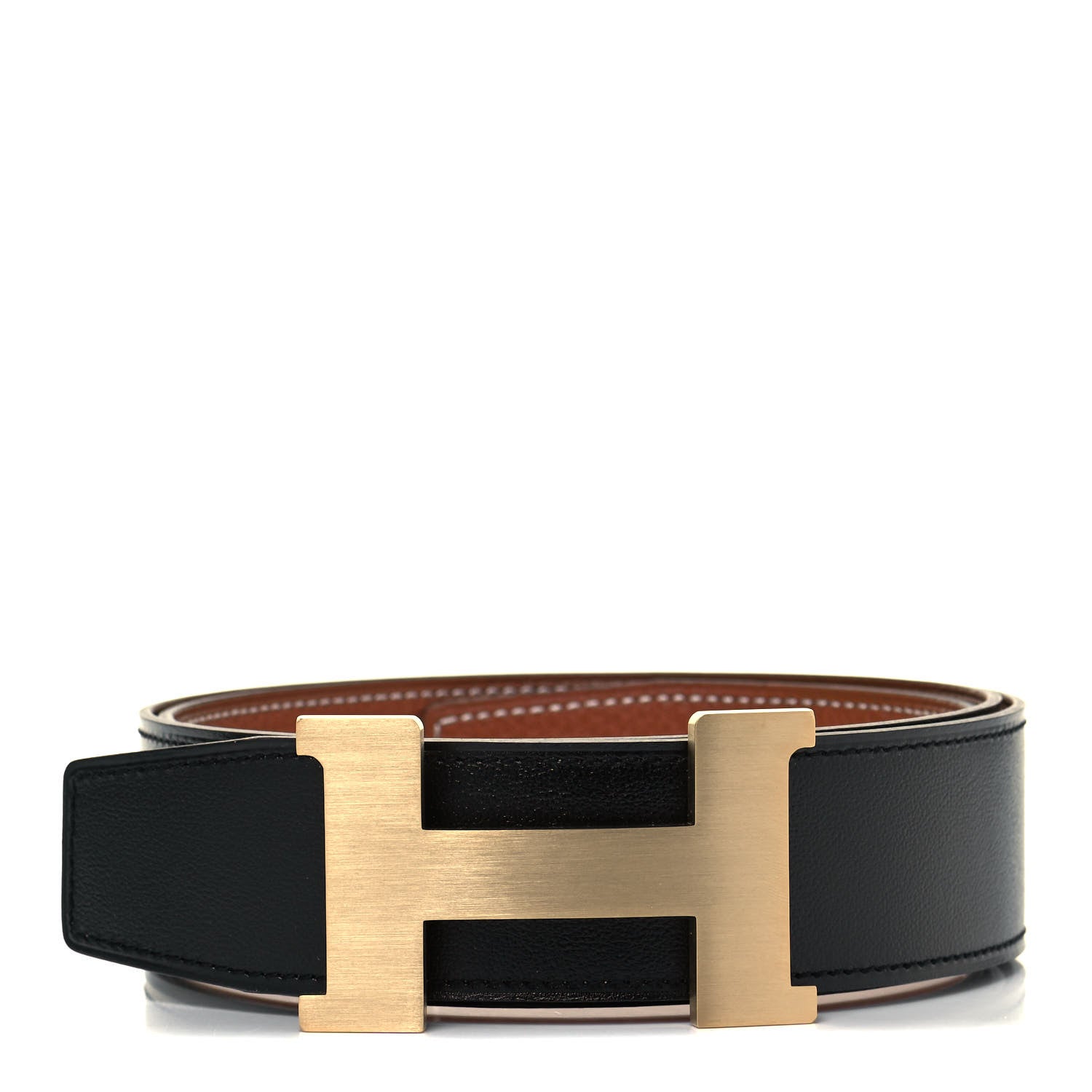 Hermes Swift Togo 42mm Constance H Belt 95 Black Gold 1 of 5