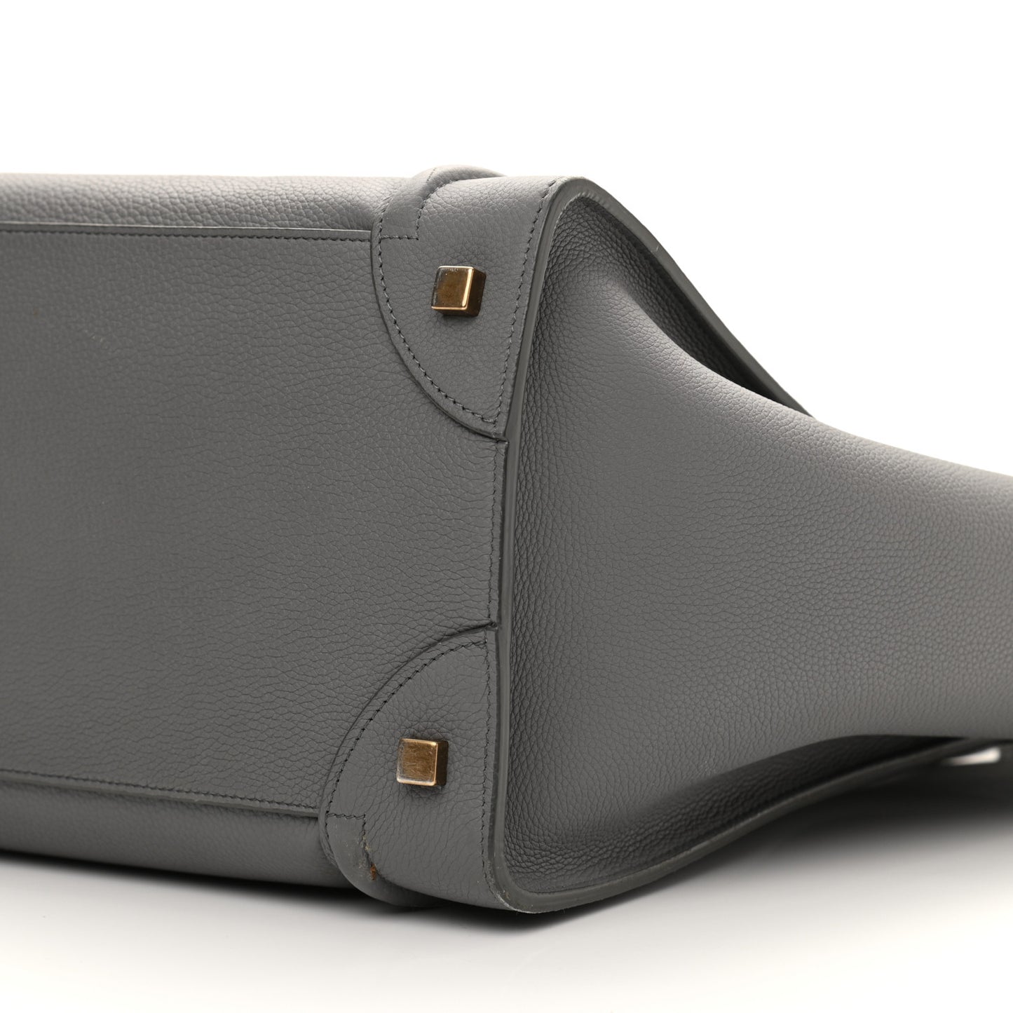 Drummed Calfskin Mini Luggage Kohl