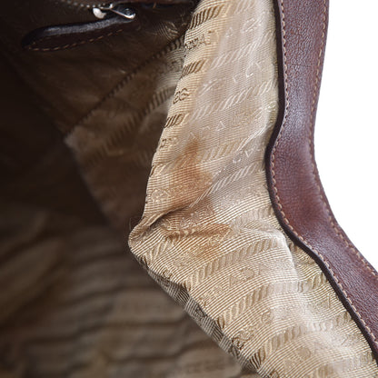 Prada Jacquard Logo Frame Brown 7 of 25