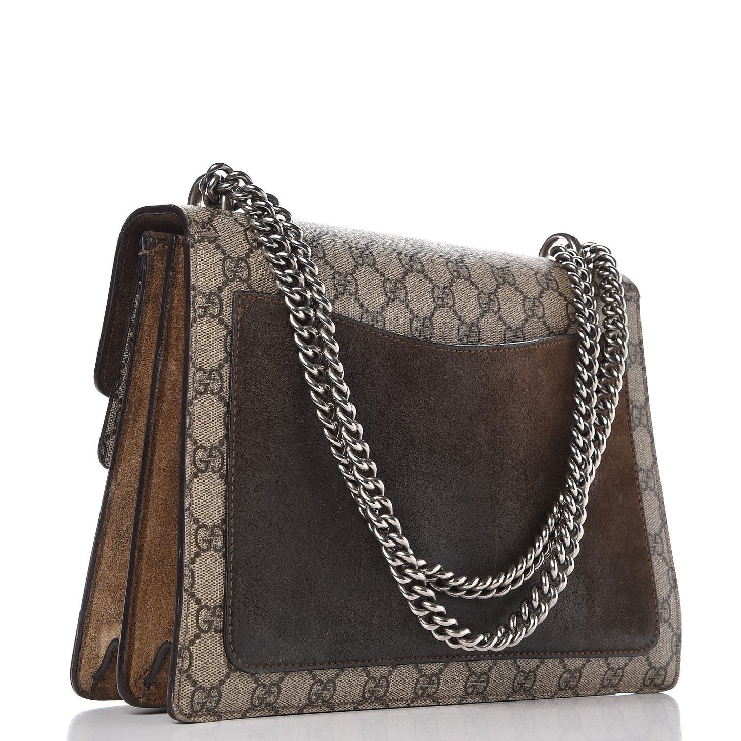 GG Supreme Monogram Medium Dionysus Shoulder Bag Taupe