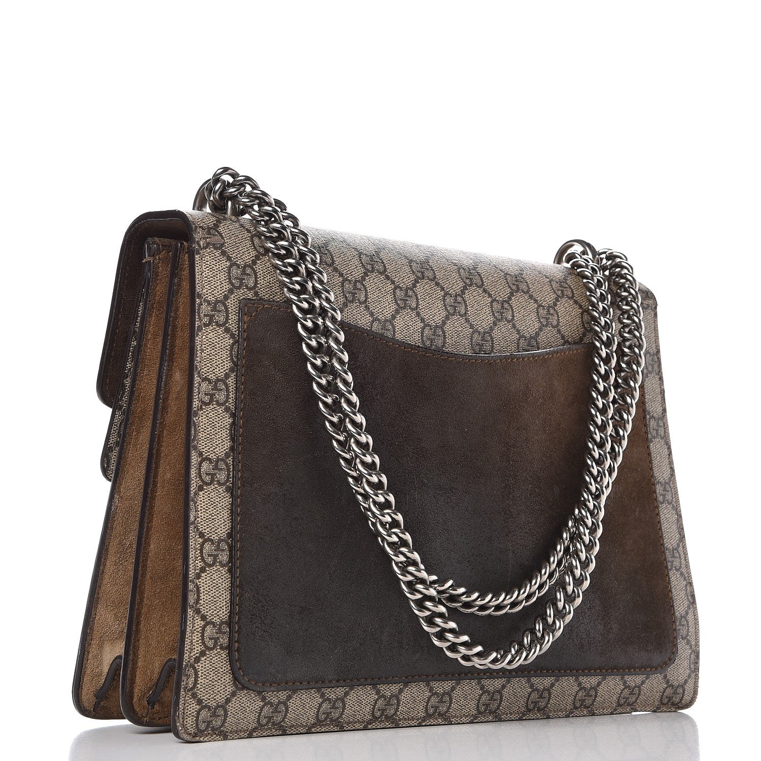 Gucci GG Supreme Monogram Medium Dionysus Shoulder Bag Taupe 3 of 13