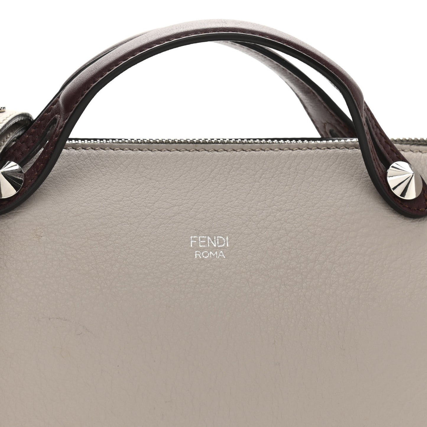 Vitello Dolce 4 Color Medium By The Way Boston Bag Grigio Polvere Arancio Multicolor