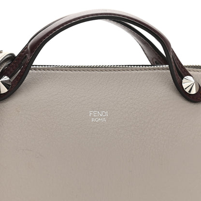 Fendi Vitello Dolce 4 Color Medium By The Way Boston Bag Grigio Polvere Arancio Multicolor 9 of 14