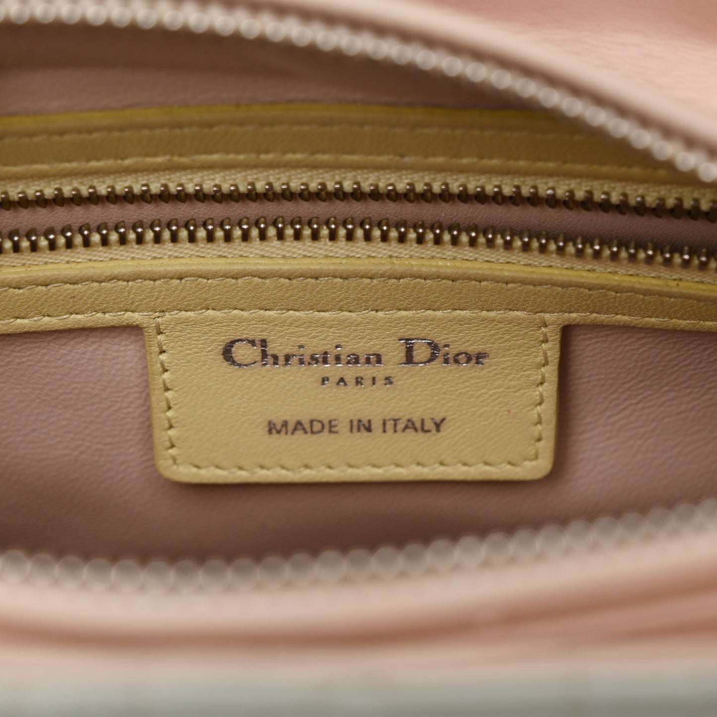 Lambskin Cannage Medium Tri-Color Lady Dior Multicolor
