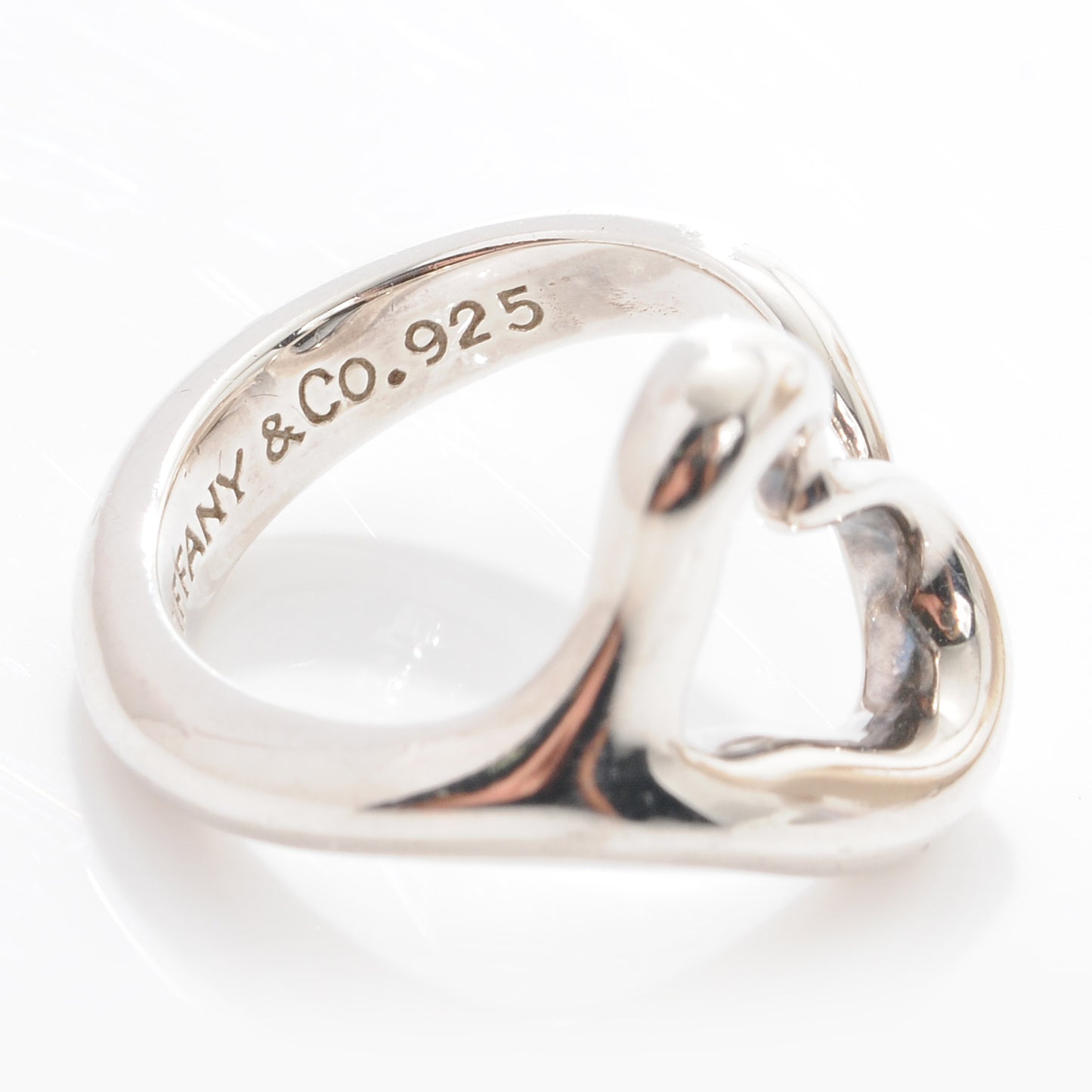 Elsa Peretti Sterling Silver Open Heart Ring 4.5