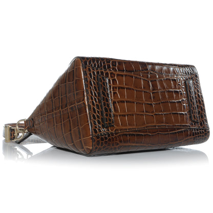 Givenchy Calfskin Crocodile Embossed Medium Antigona Brown 4 of 6