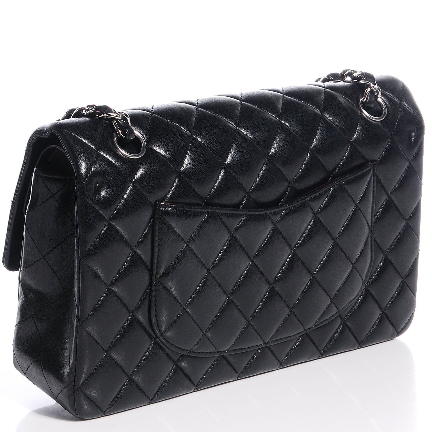 Chanel Lambskin Medium Double Flap Black 3 of 9