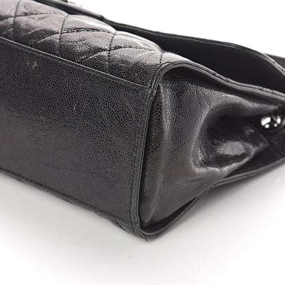 Chanel Crumpled Grained Calfskin Jumbo CC Crave Flap Black 9 of 9